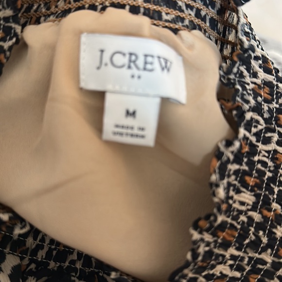 EUC Jcrew Leopard smocked shirt - Picture 5 of 5